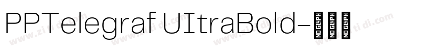 PPTelegraf UItraBold字体转换